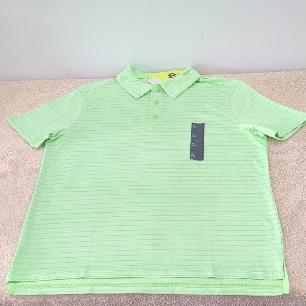 (NEW) POLO SHIRT Golf Stripes=ALL IN MOTION™